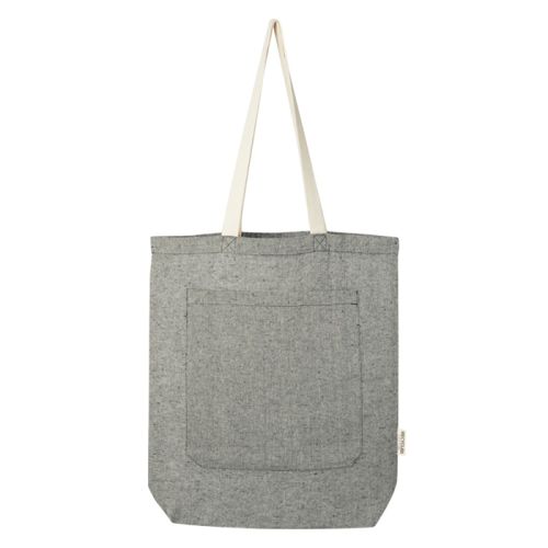 Tote bag with front pocket - Image 2